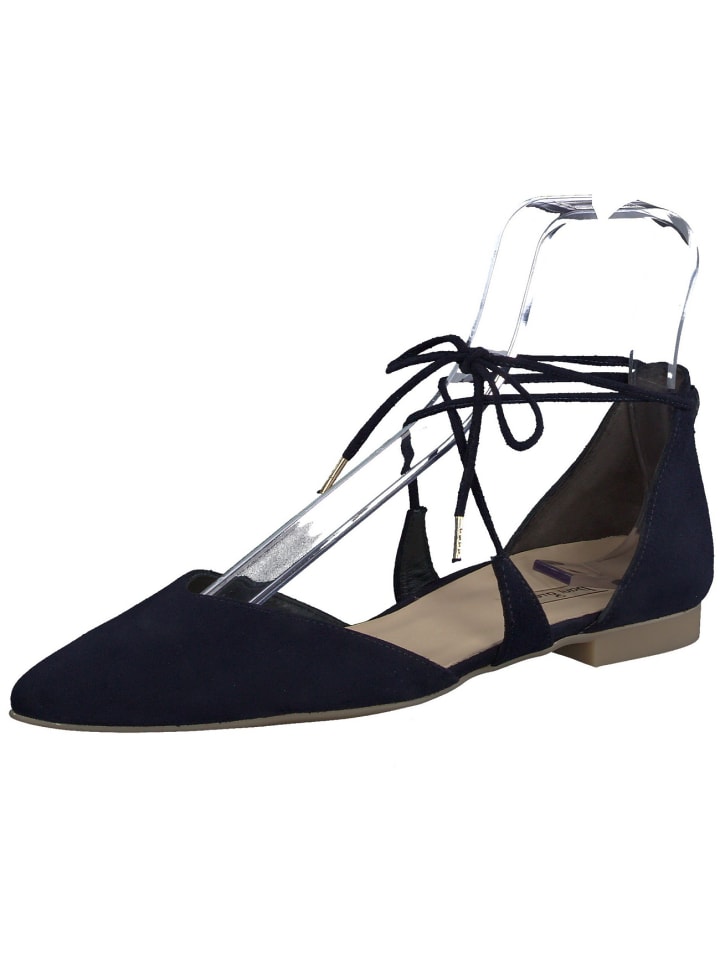 Schnürschuh in blau
