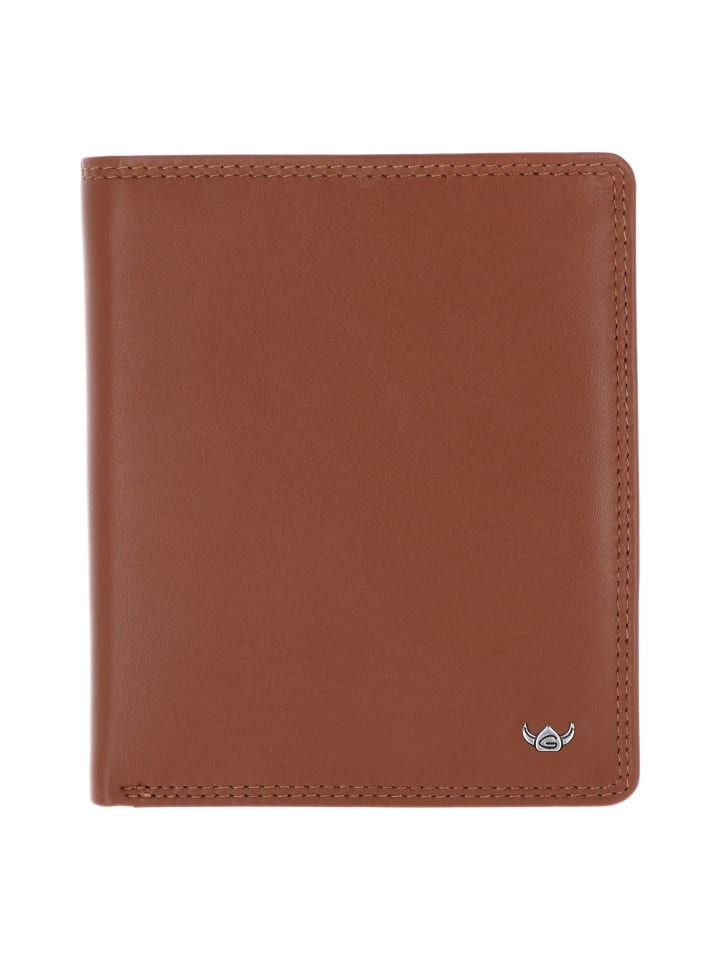 Polo Geldbörse RFID Schutz Leder 13 cm cognac