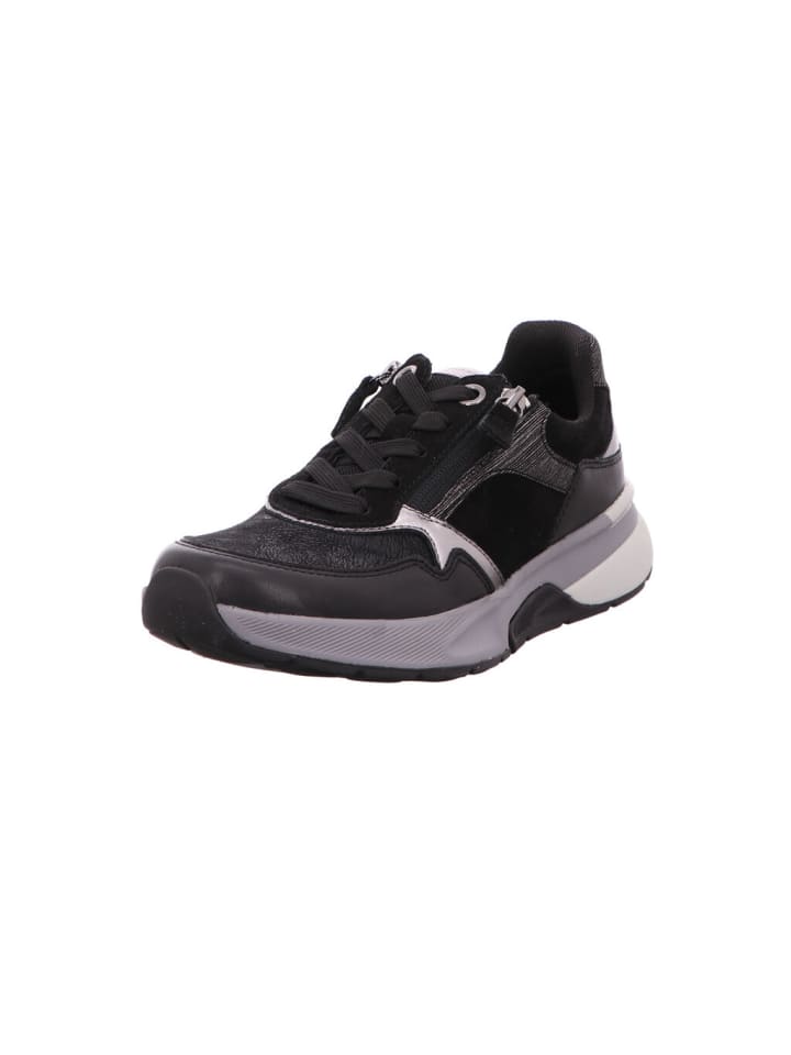 Schnürschuhe in schwarz