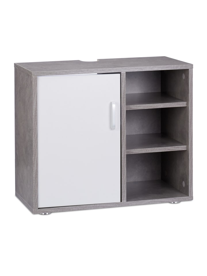 Waschbeckenunterschrank in Grau - (B)60 x (H)51 x (T)32 cm