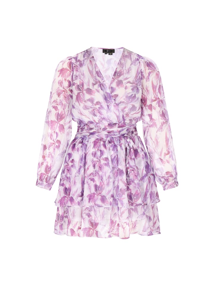Women Dress in violet multicolor