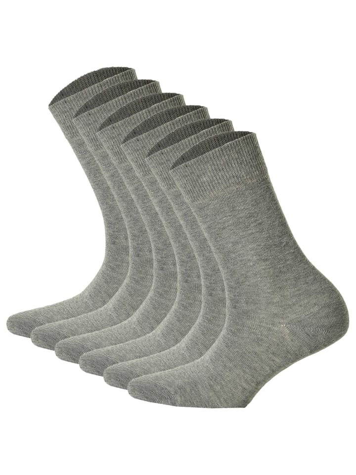 Socken 6er Pack in Silber