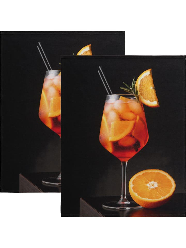 Baumwolle Geschirrtuch 2er-Pack in Spritz