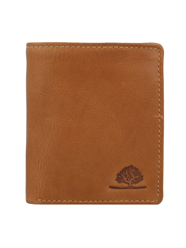 Tornado Geldbörse RFID Schutz Leder 9 cm peanut brown