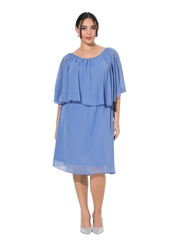Midikleid in frostblau
