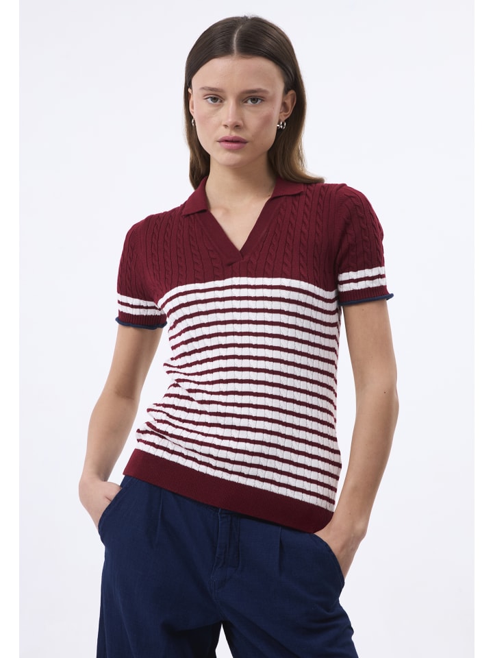 Poloshirt Kurzarm in Bordeaux
