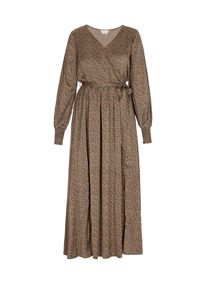 Damen Dress in Grün Orange