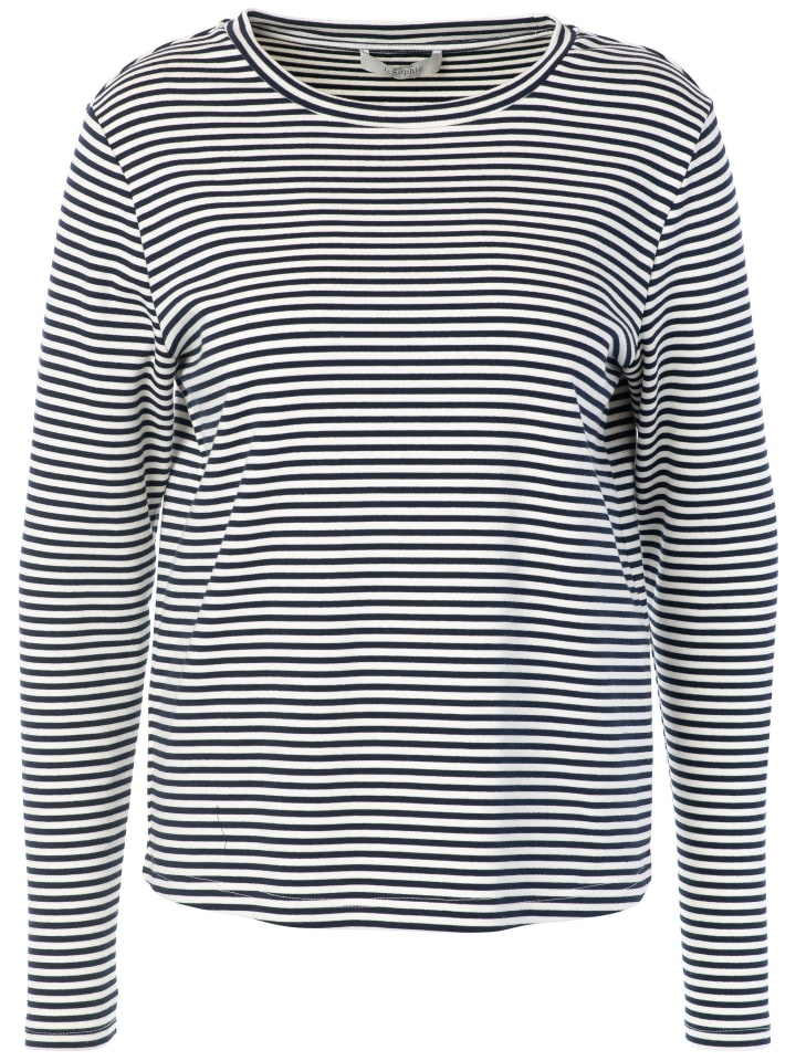Langarmshirt von JcSophie in Navy Blue Stripes