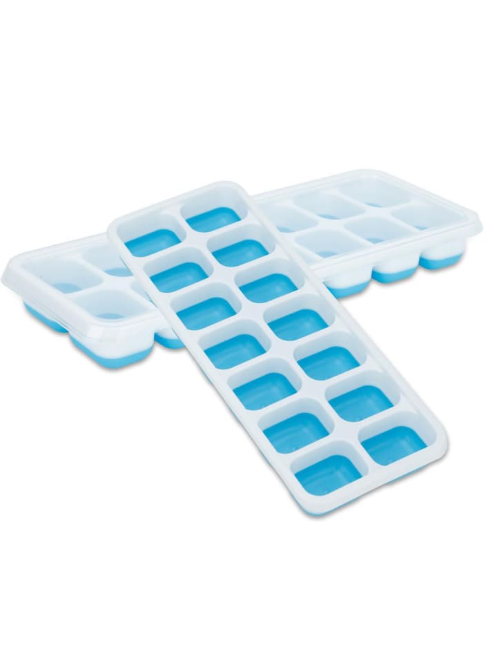 4er Set Eiswürfelformen mit Deckel in BLAU