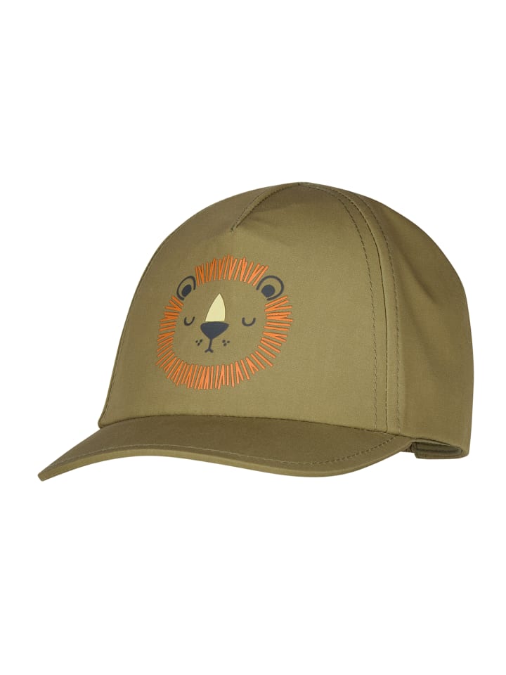 Basecap Löwe in olivgrün