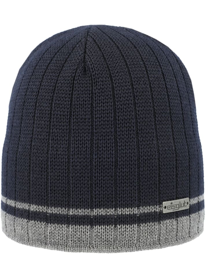 Strickmütze in blau