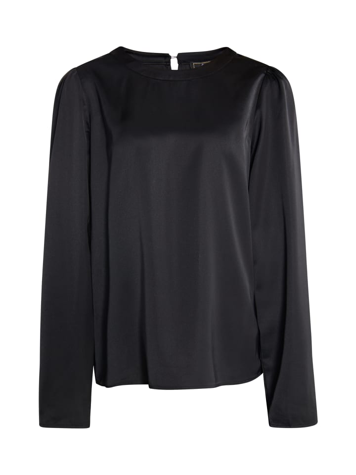 Damen Langarmbluse in Schwarz