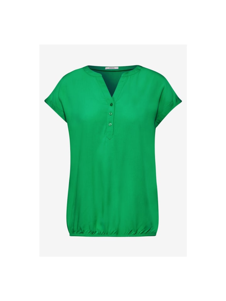 Halbarmbluse in fresh apple green
