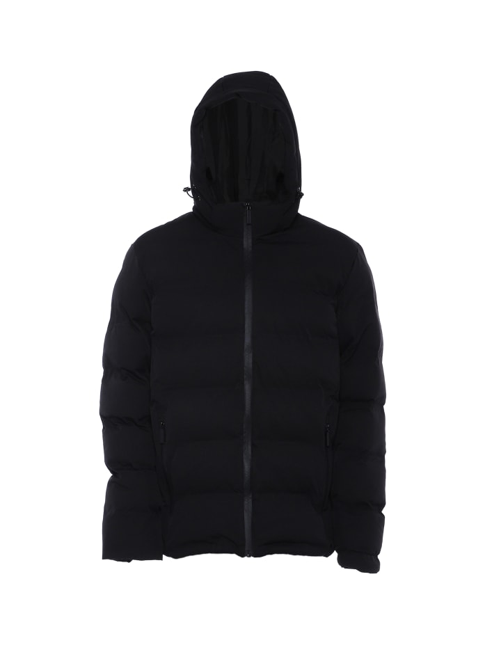Herren Wattierte Steppjacke in Schwarz