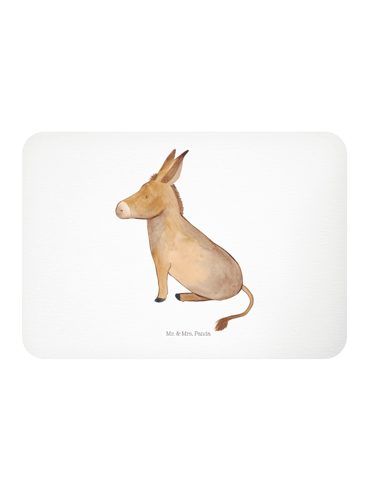 Kühlschrankmagnet Esel ohne Spruch in Weiß