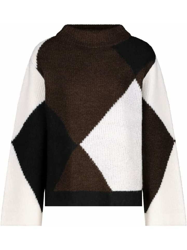 Strickpullover für Damen in dunkel-braun