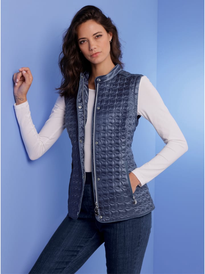 Daunen-Jacke in rauchblau