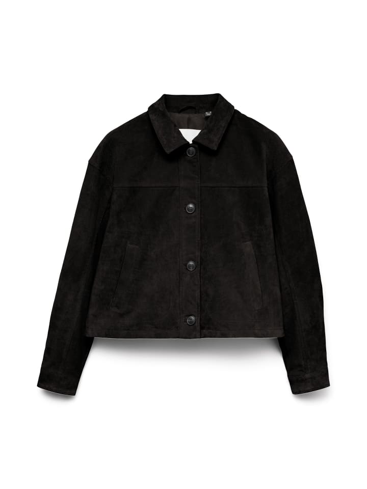 Jacke aus Wildleder in Black
