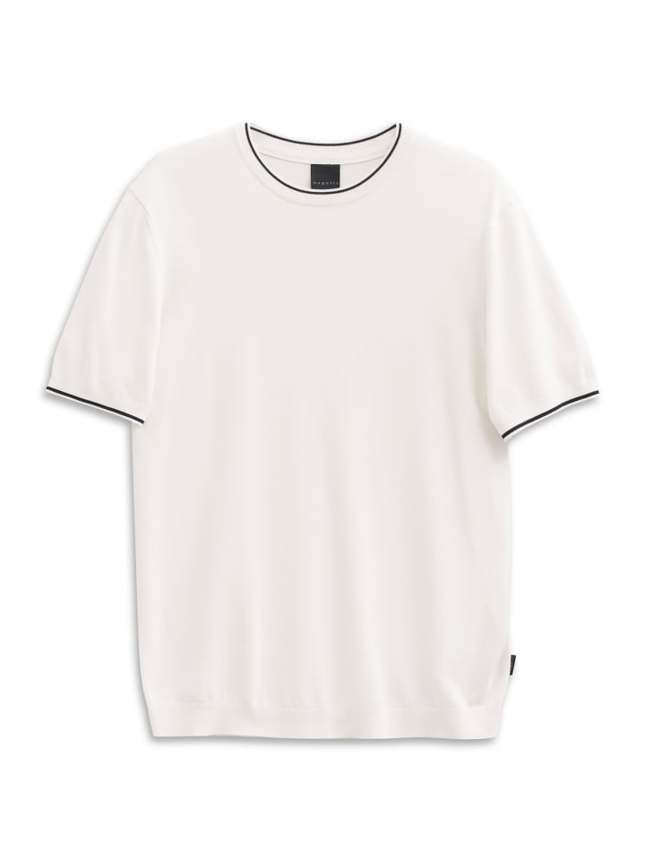 Strick T-Shirt Kurzarm in 20-ecru