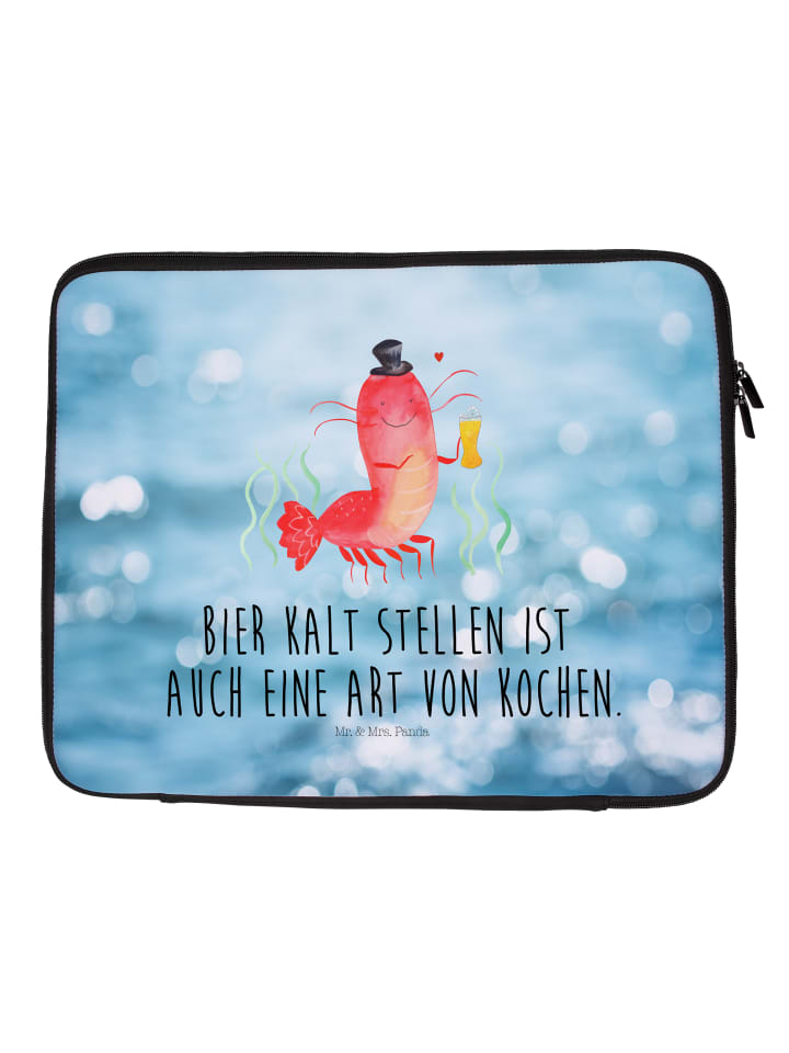 Laptop Tasche Hummer Weizen mit Spruch in OZeichenanblue