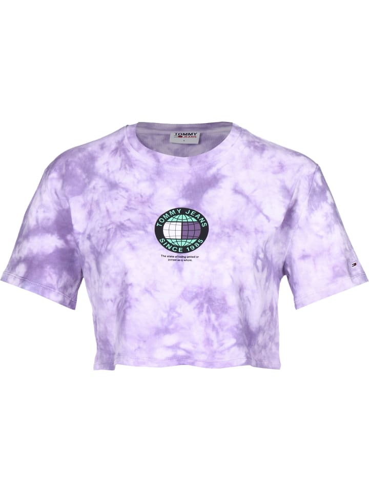 Cropped T-Shirts in tie dye