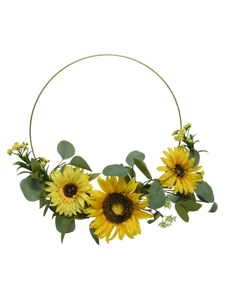 Sonnenblumenkranz in gelb - D: 40cm
