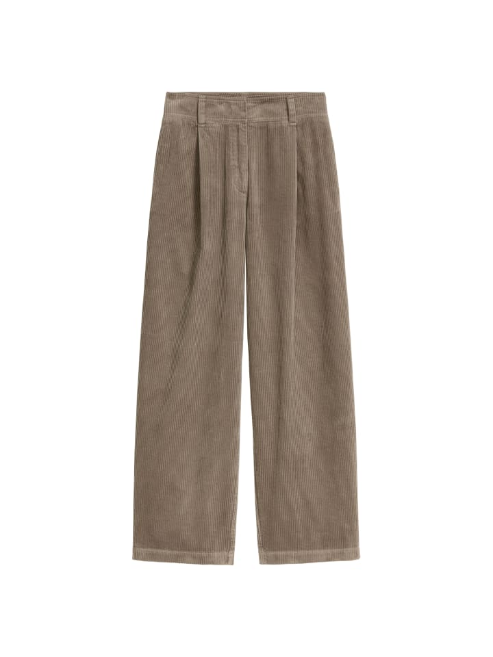 Breitcordhose wide in Stone Taupe