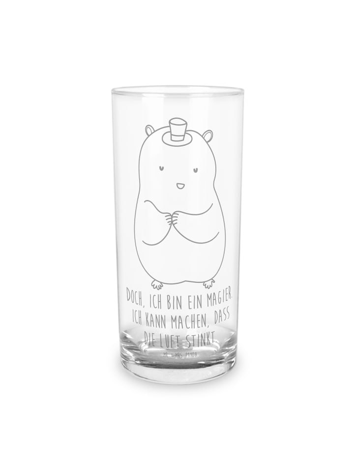 Tumbler Hamster Hut mit Spruch in Transparent