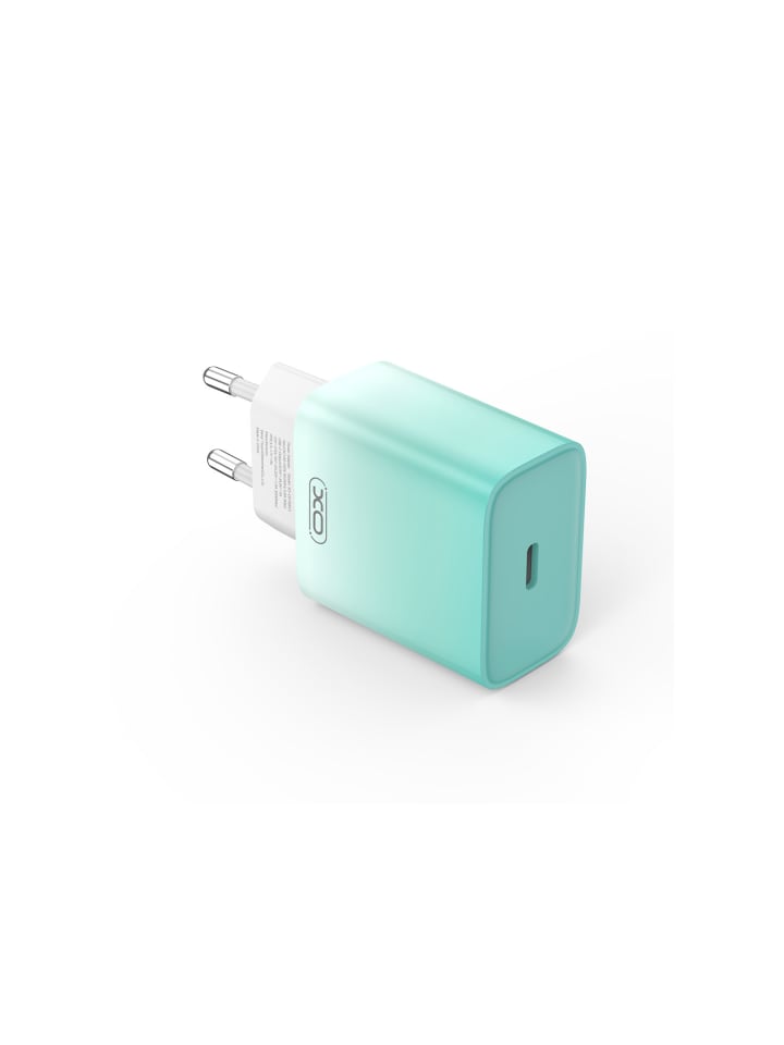 Ladegerät XO Wandladegerät CE18 PD 30W 1x USB-C blau-weiß in Blau