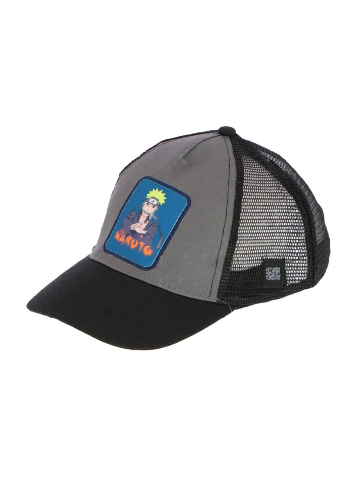 Naruto Cap Offizielle Anime Kappe mit coolen Motiven Grau in Mehrfarbig