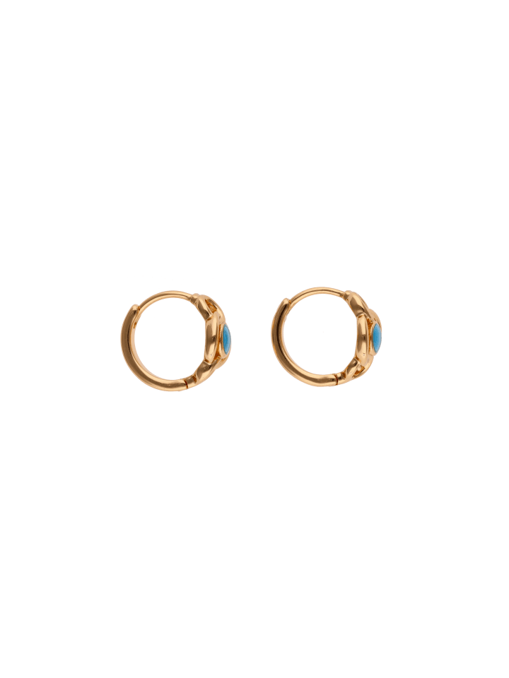 Women Chain Bracelet in Rose Gold Turquoise