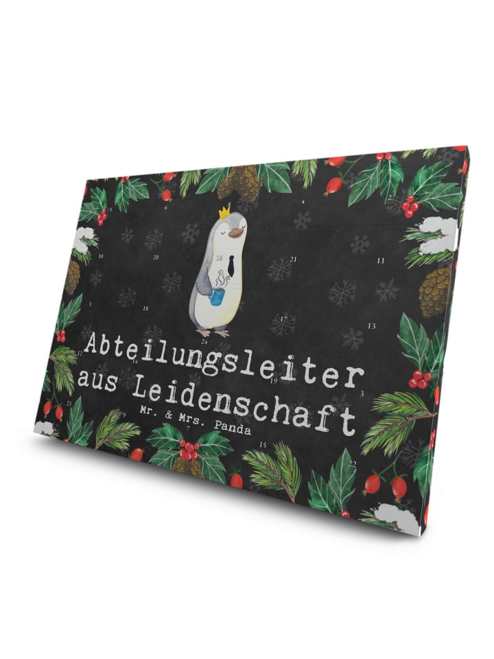 Advents-Teekalender Abteilungsleiter Leidenscha... in Kreidetafel