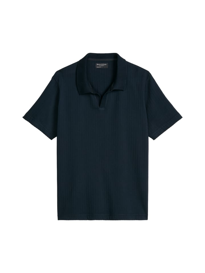 DfC Poloshirt Jersey Structure regular in Dark Navy