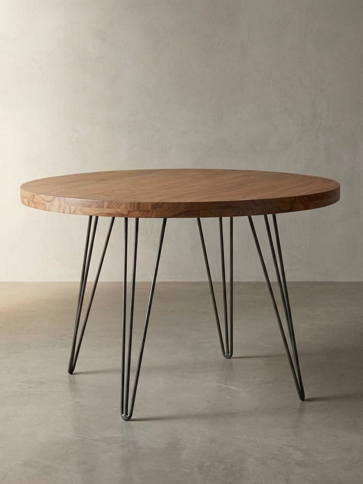 Esstisch | Sheesham, ø120x78cm, Massivholz, 4 Personen
