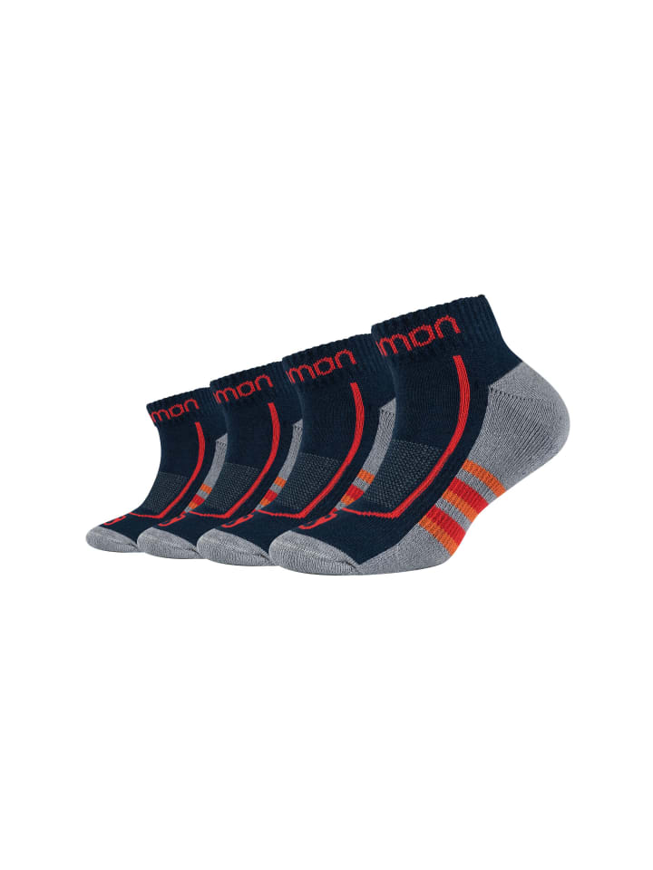 SALOMON Kindersportsocken 4er Pack cushioned in Dress Blue/Tomato günstig  kaufen | limango