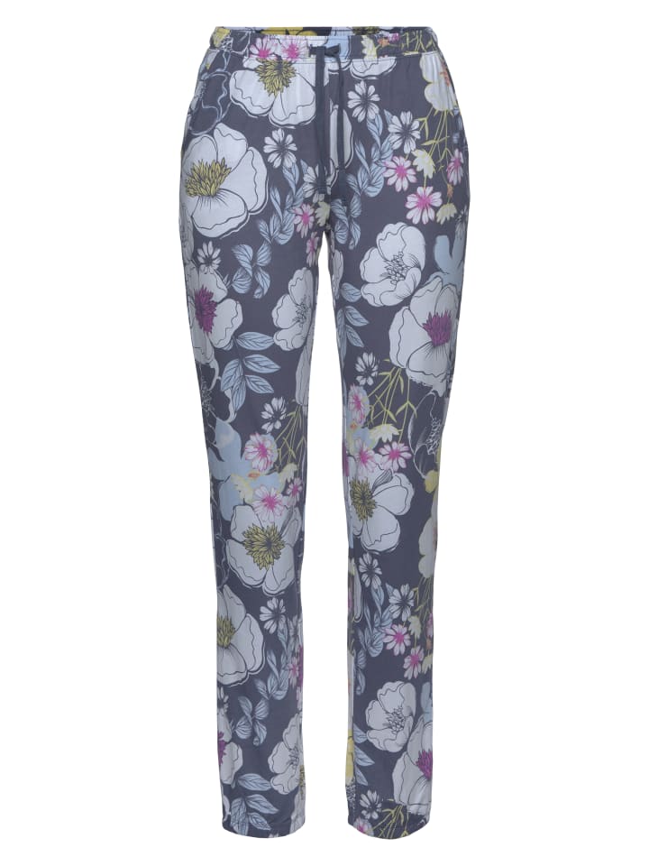 Pyjamahose in geblümt