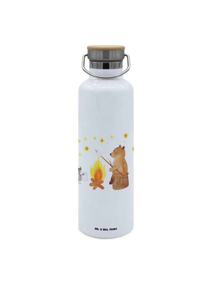 Auslaufsichere Trinkflasche Bär & Marienkäfer L... in Weiß