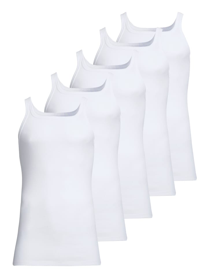 Unterhemd / Tanktop Feinripp in Weiß