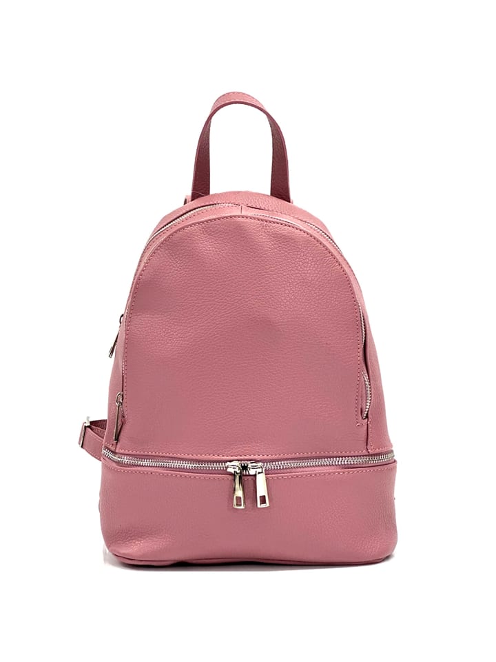 Florence Cityrucksack Leder rosa ca. 32cm