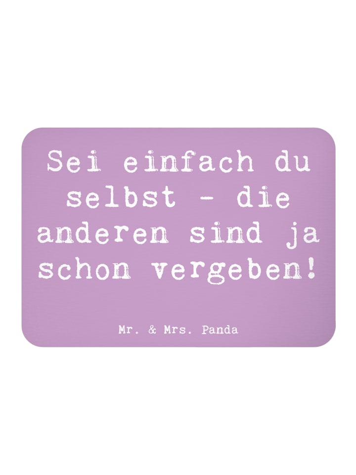 Kühlschrank Magnet Spruch Selbstakzeptanz Einzi... in Lavendeltraum