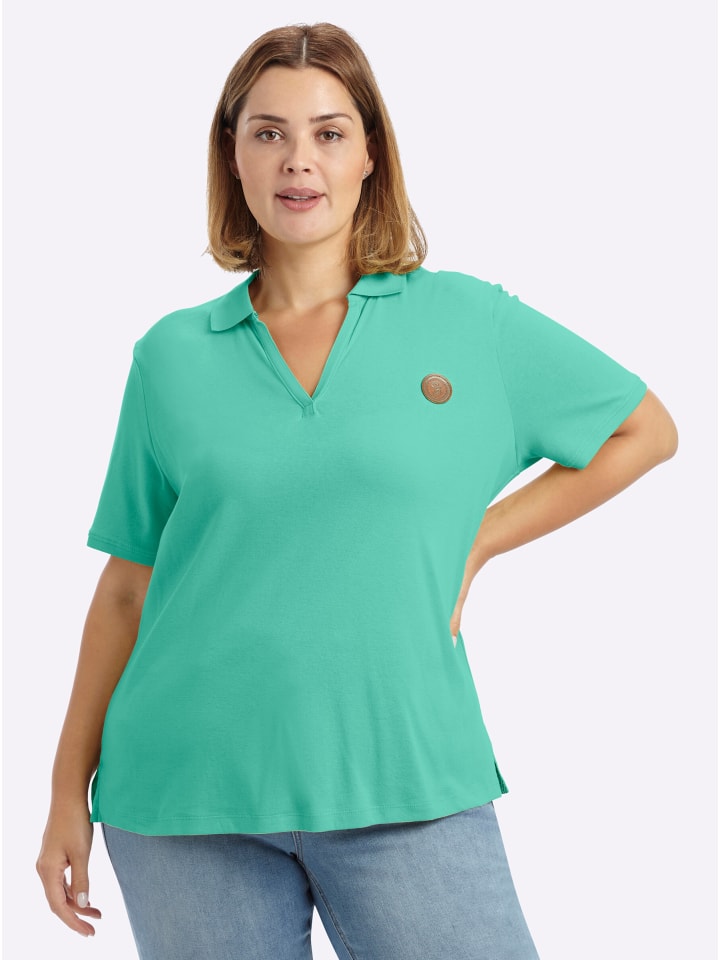 Poloshirt in blaugrün