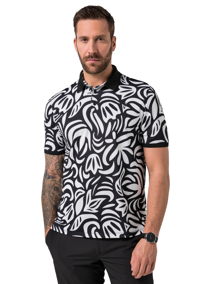 Poloshirt in schwarz