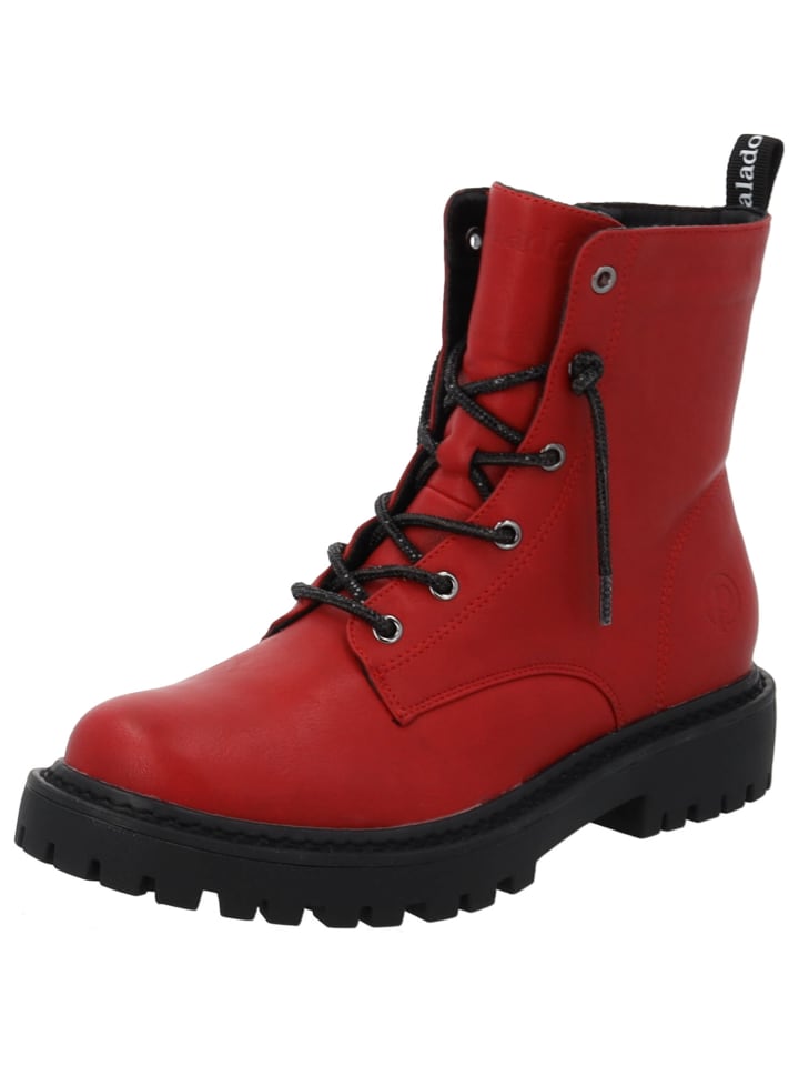 Schnürstiefel Sideros Spark in Rot/Schwarz