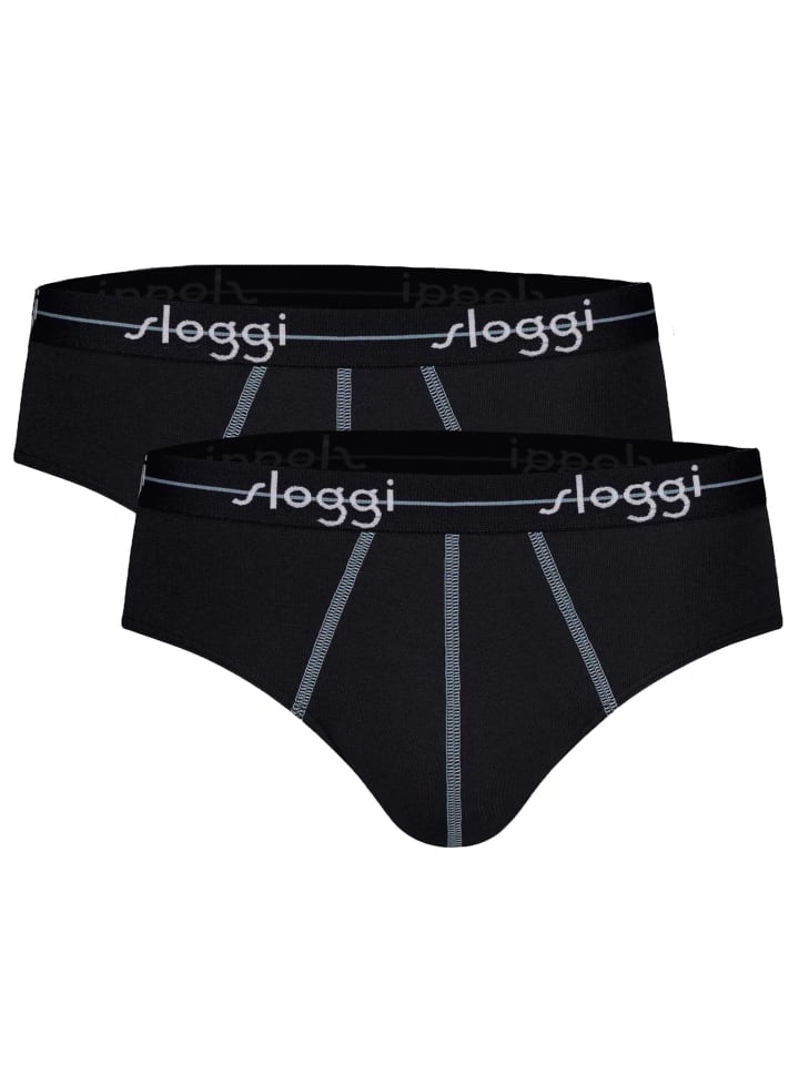 Slip 2er Pack in Schwarz