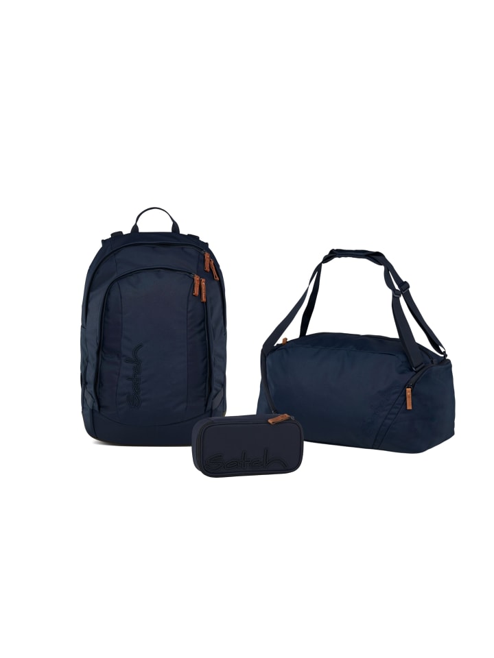 Schulrucksack-Set AIR Nordic Blue 3-teilig in Blau