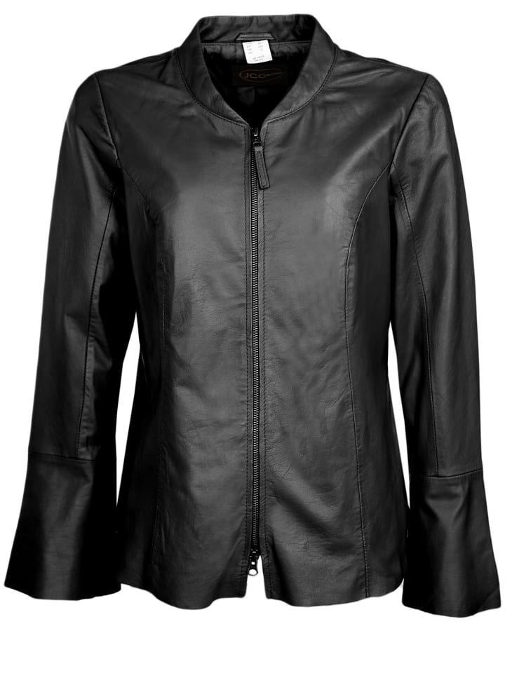 Lederjacke 31019218 in schwarz