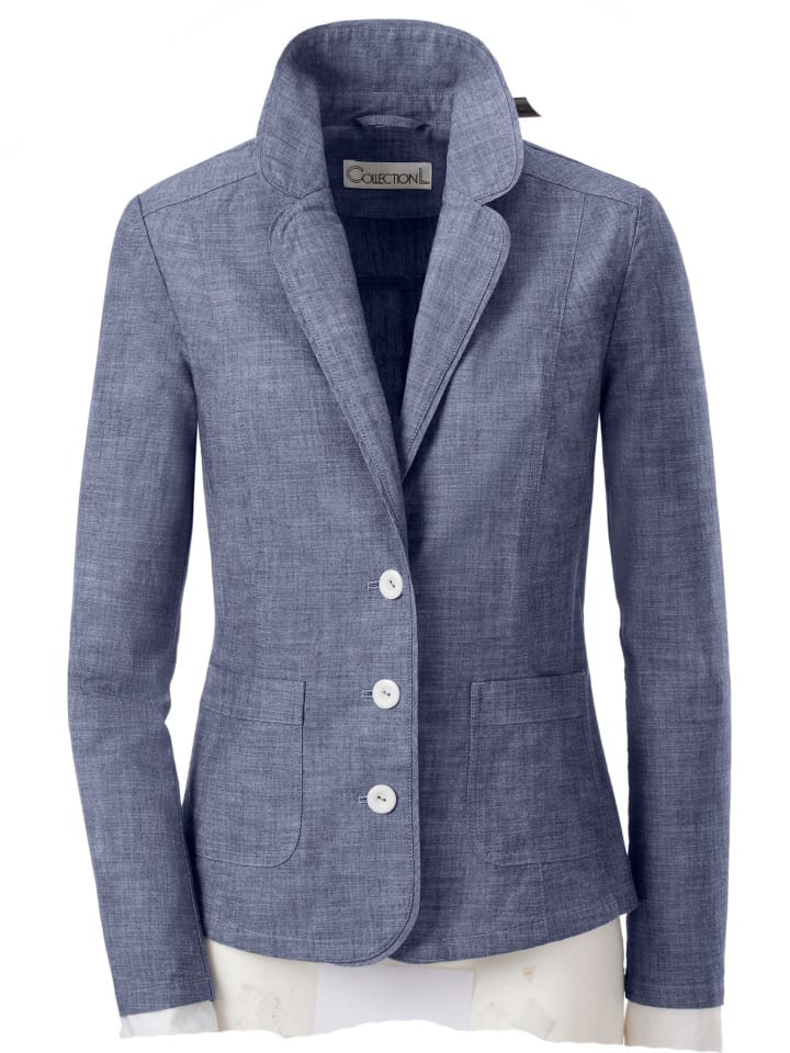 Blazer in jeansblau