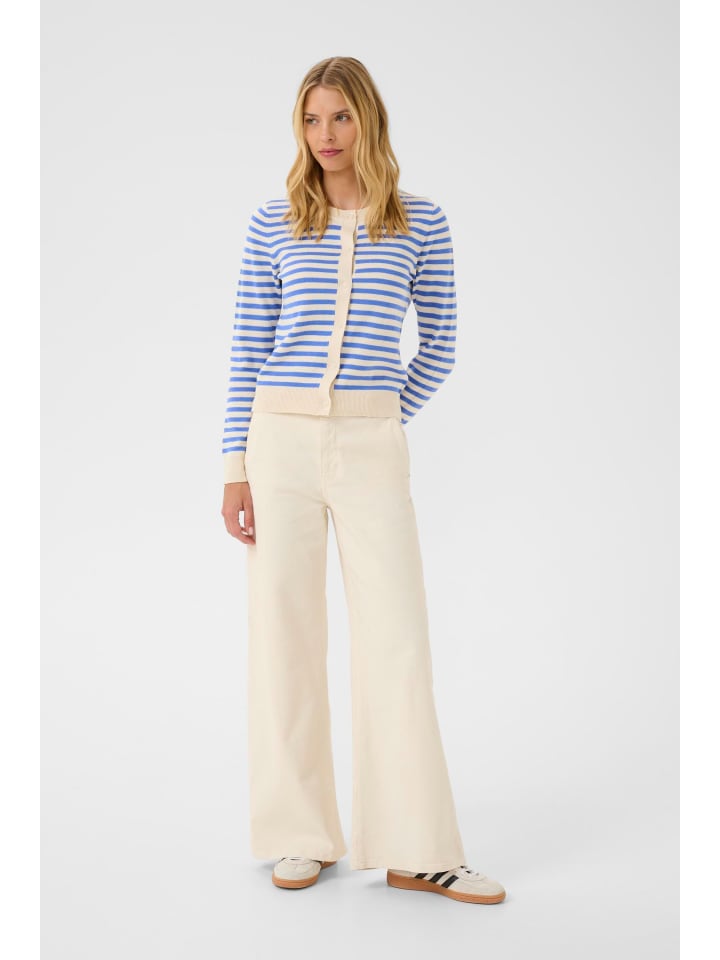 Strickjacke TanishaPW Relaxed fit in Amparo Blue Stripe