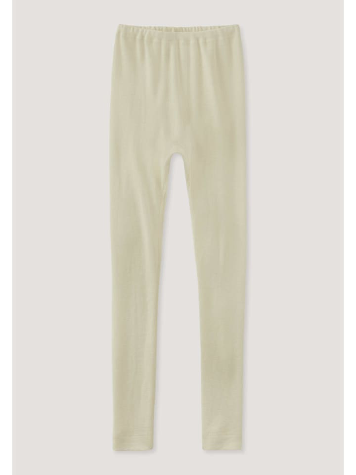 Hessnatur Leggings aus Bio-Merinowolle mit Seide in natur