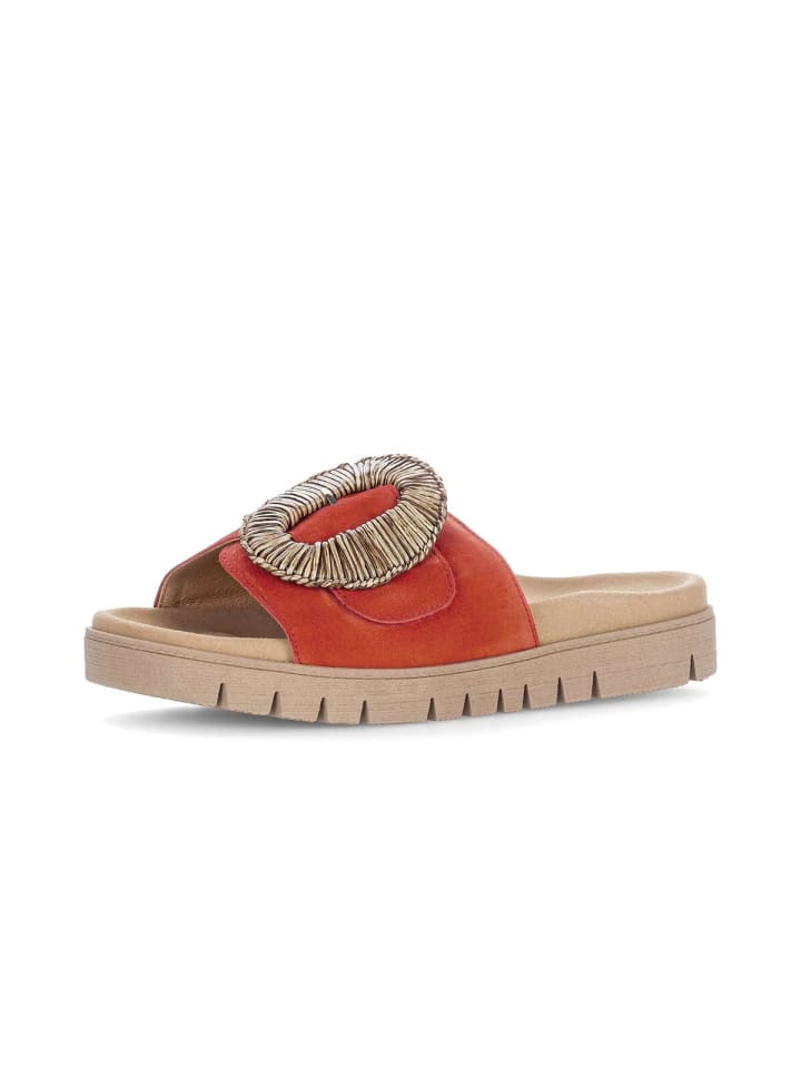 Pantoletten in rot